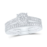 1/4CTW-DIA NK FASHION ROUND BRIDAL SET